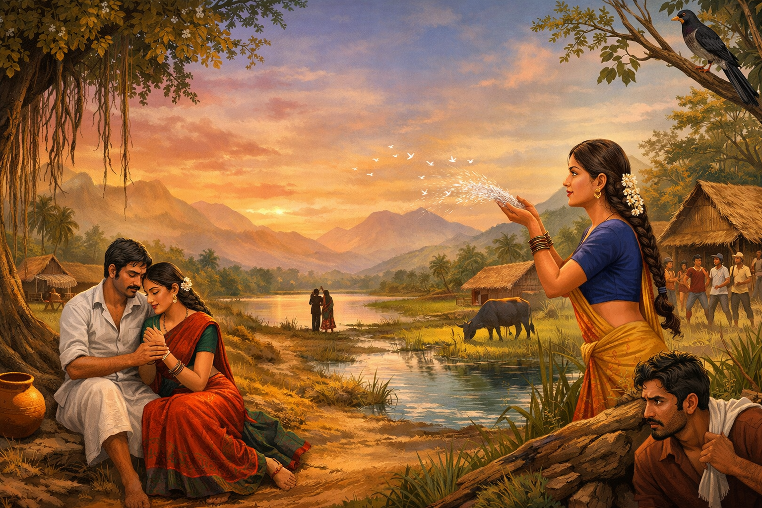 நாட்டுப்புற மக்களின் காதல் இசைப் பாடல்களின் மனவுணர்வுகள்